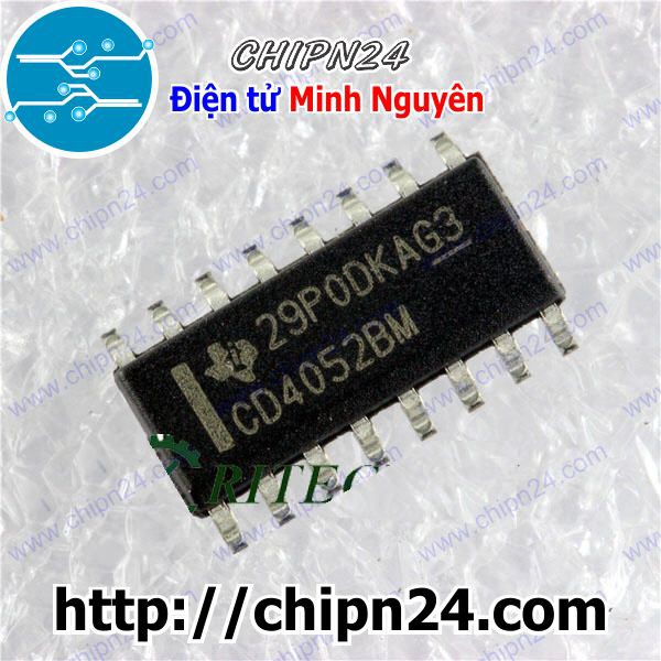 [3 CON] IC CD4052 SOP-16 (SMD Dán) (CD4052BM 4052)