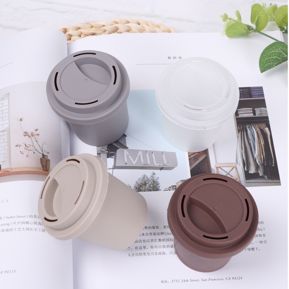 Mút trứng trang điểm làm đẹp HLLR có cốc cà phê đựng độc đáo
