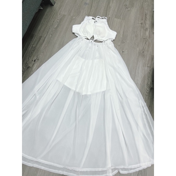 [FREESHIP] Đầm Maxi đi biển đầm đi biển váy đi biển maxi khoen xẻ tà mẫu có khoét ngực