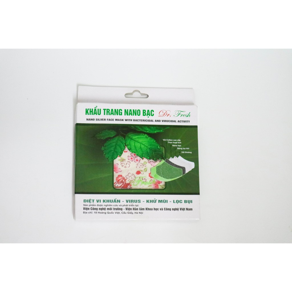 [Sản Phẩm Khoa Học] - KHẨU TRANG NANO BẠC DR. FRESH KIDS - Size trẻ em - Loại không hộp