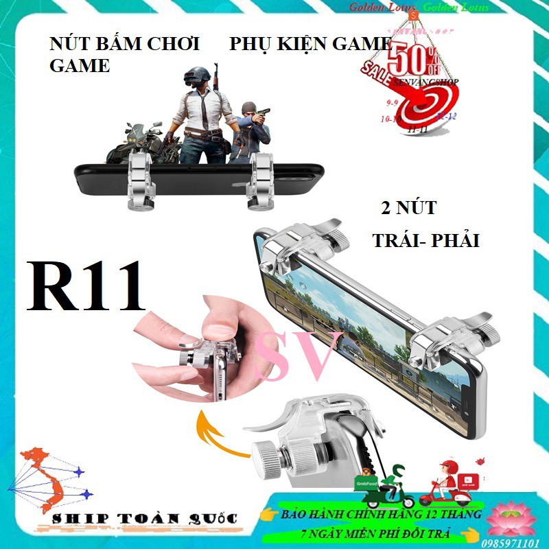 [Xả kho 2 ngày] Bộ 2 Nút Bấm Chơi Game PUBG,ROS 2 Chốt R11 Chốt Vặn Cơ Trên Điện Thoại