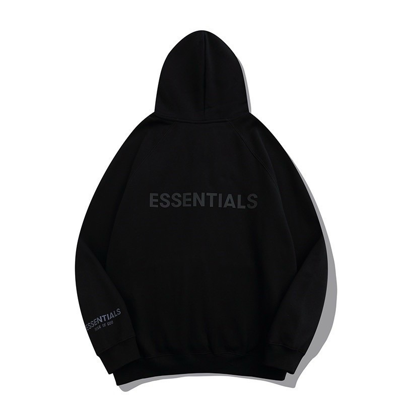 áo hoodie essentials khoá khéo + hộp