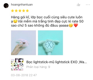 [EXO]Bọc lightstick- Lightstick cover