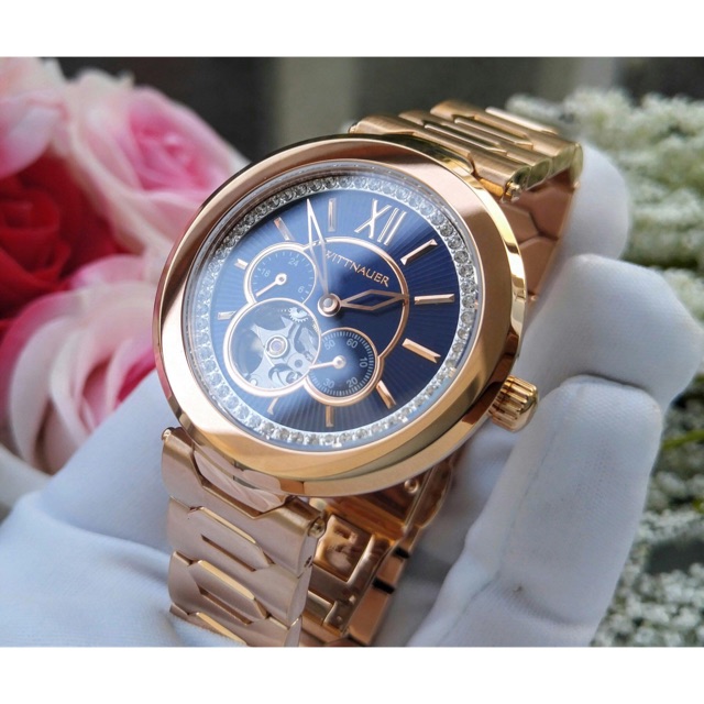 Đồng hồ nữ Wittnauer màu rosegold automatic