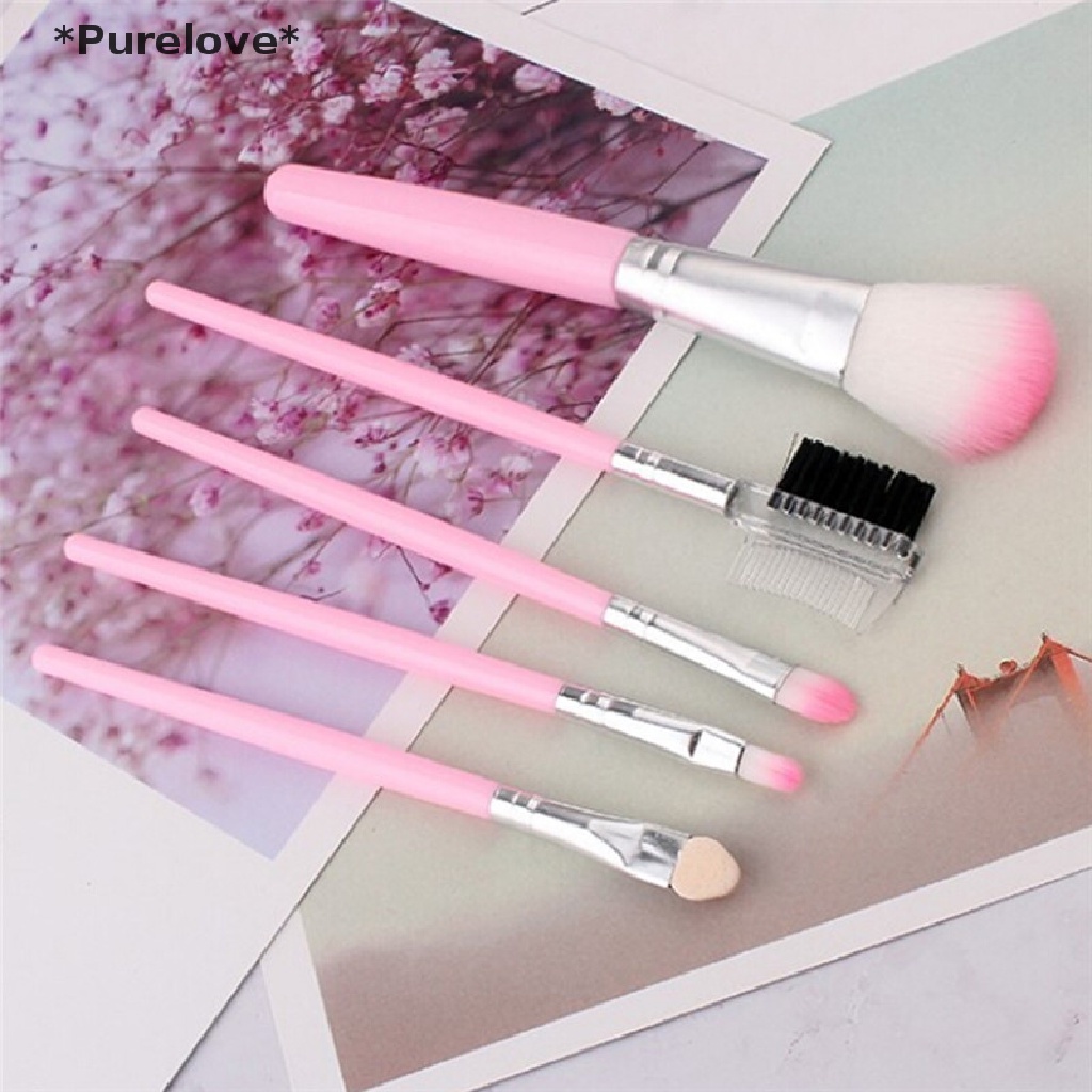 Set 5 Cọ Trang Điểm Phấn Mắt Son Môi Dành Cho Nữ