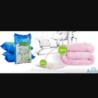 Bộ 8 túi hút chân không đựng chăn màn kèm bơm