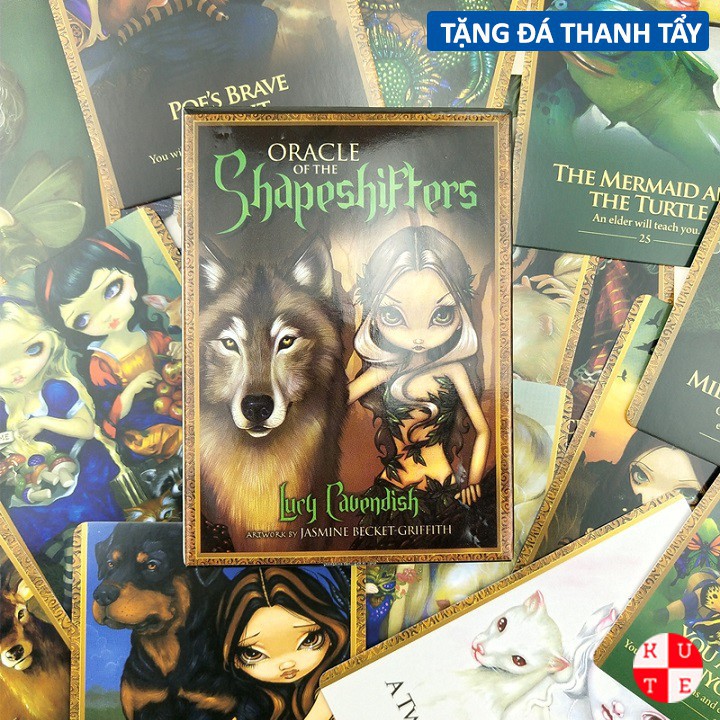 Bài tarot bộ bài oracle of the shapeshifters tặng đá thanh tẩy