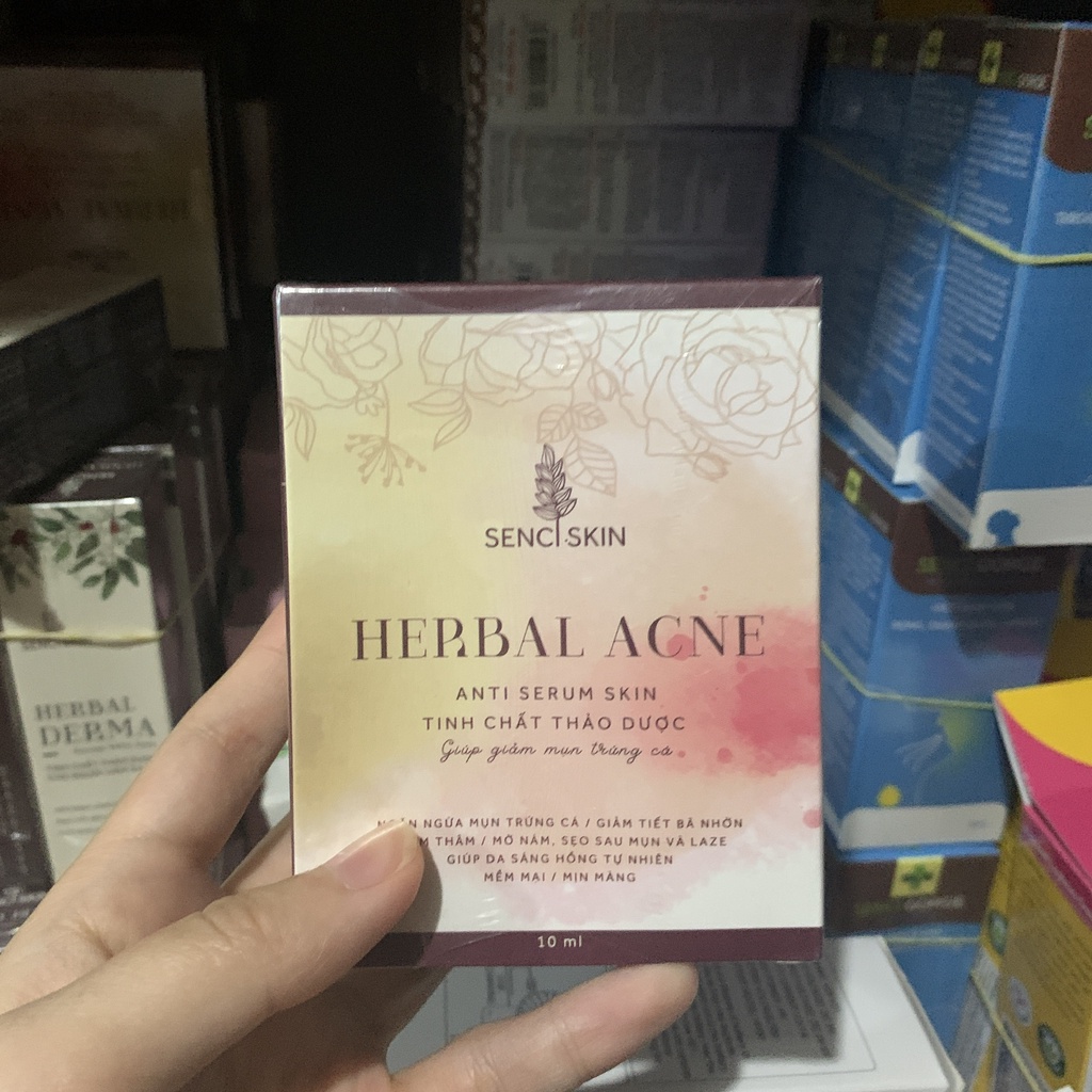 Senci Skin Herbal Acne hỗ trợ giảm mụn hộp 10ml