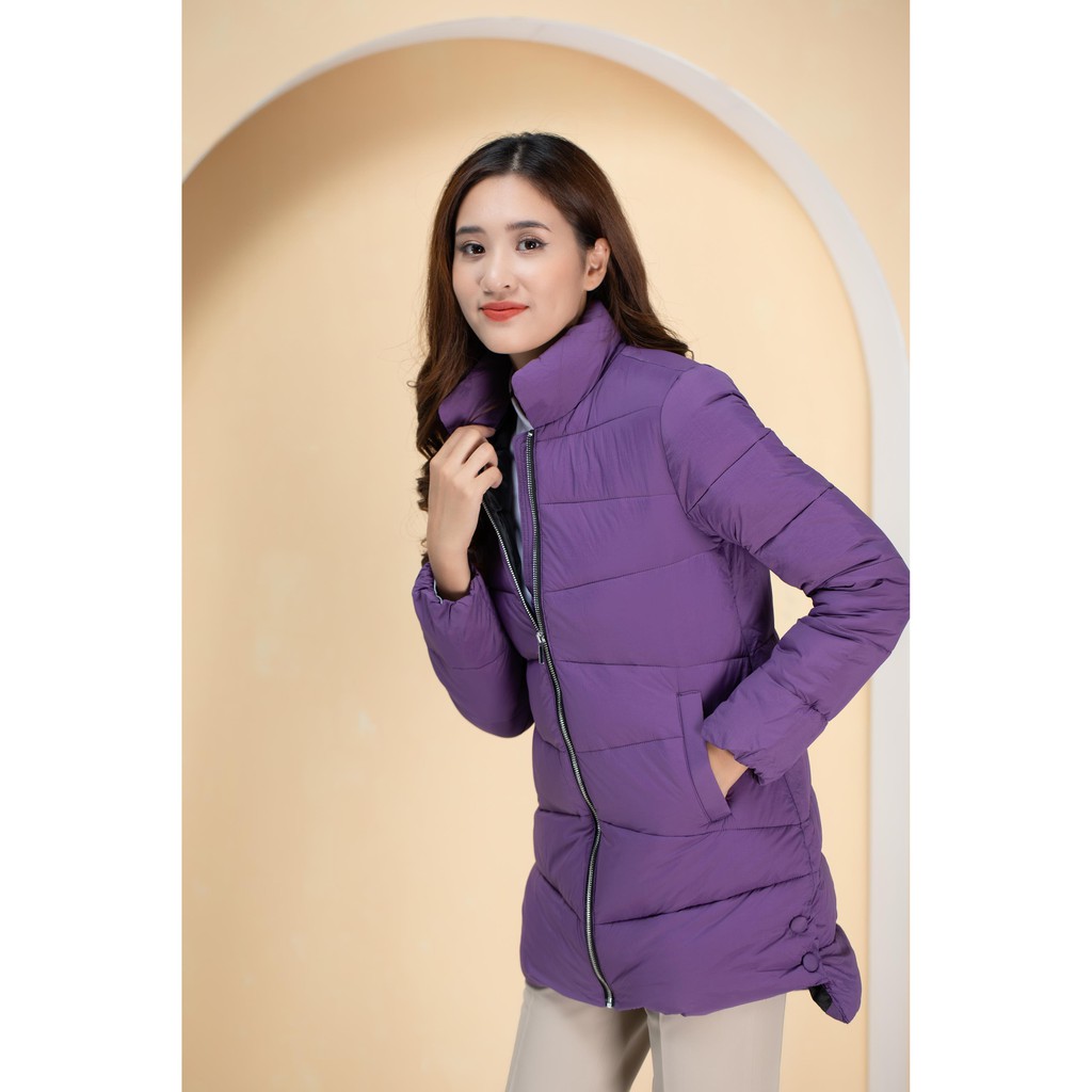 Áo phao cúc sườn tím A735-2 NỮ TNG | BigBuy360 - bigbuy360.vn