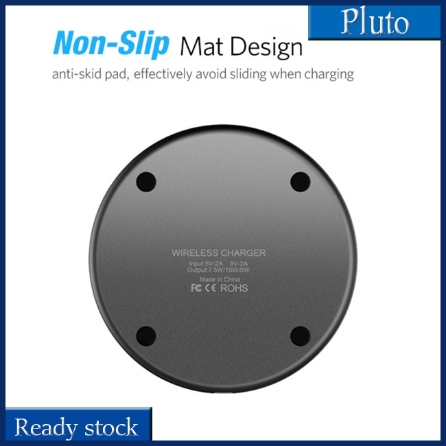 Mới Đế Sạc Nhanh Không Dây 10w Cho Iphone 8p Xr Xiaomi 9 Samsung Huawei