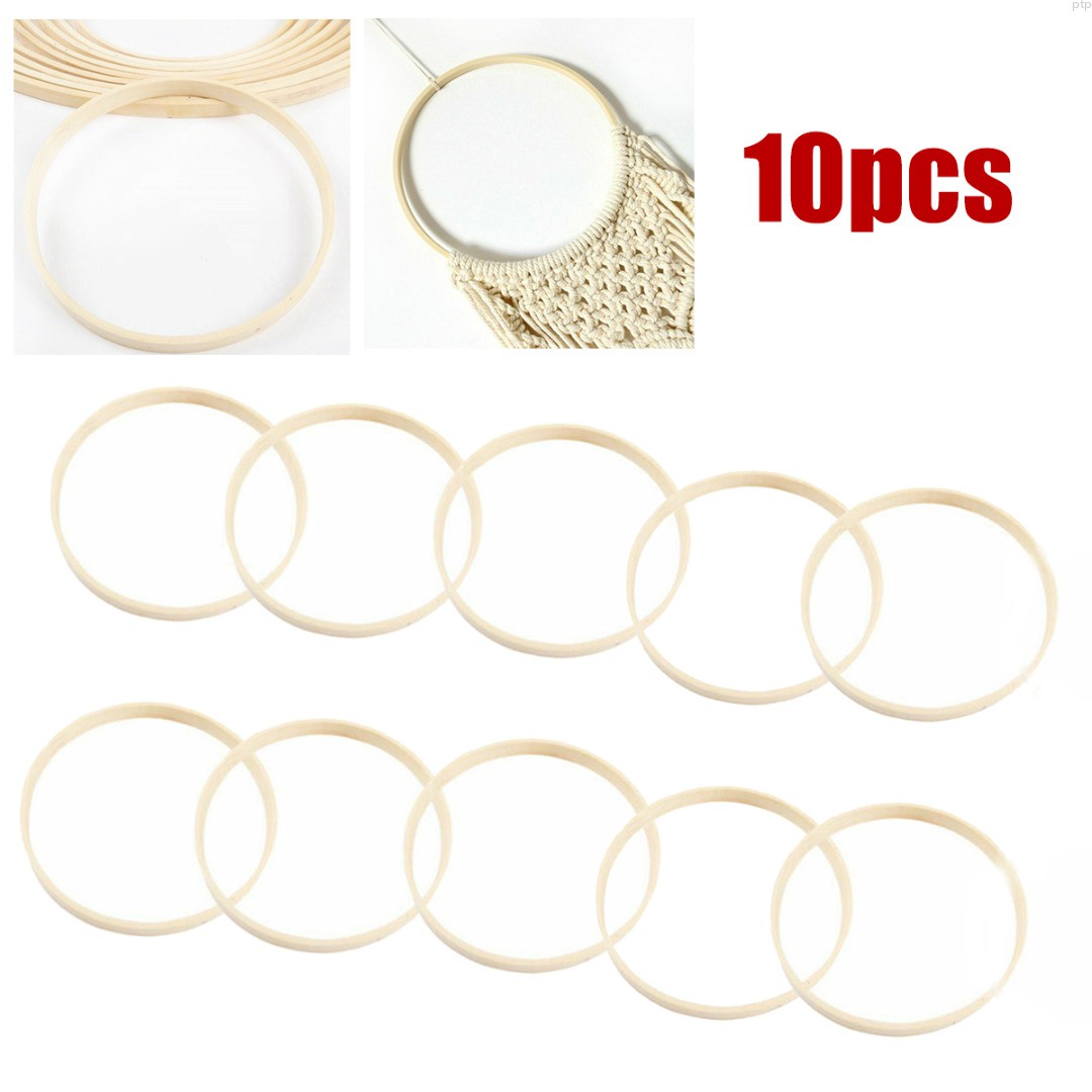 Bộ 10 Vòng Tre Tròn 20cm Tự Làm Vòng Bắt Giấc Mơ