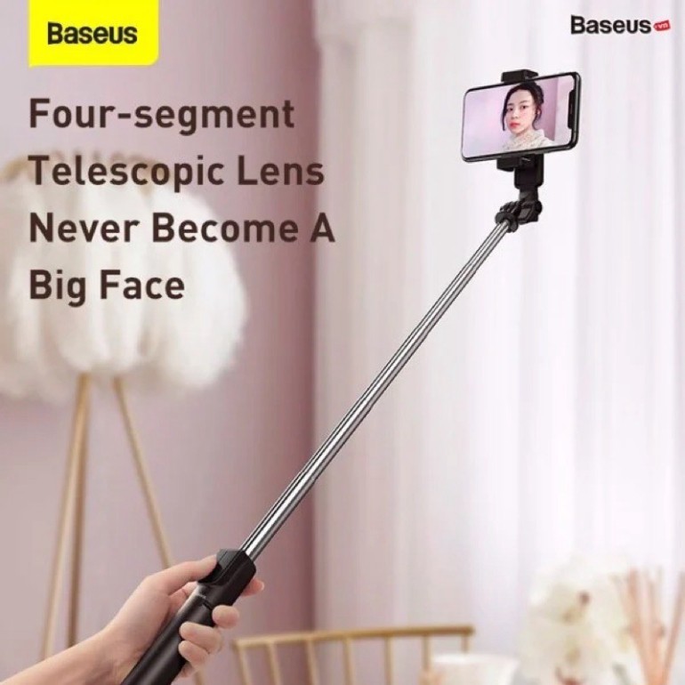 Gậy tự sướng tích hợp Tripod chân xếp gọn Baseus Lovely Bluetooth Bracket Selfie Stick Gen 2 | BigBuy360 - bigbuy360.vn
