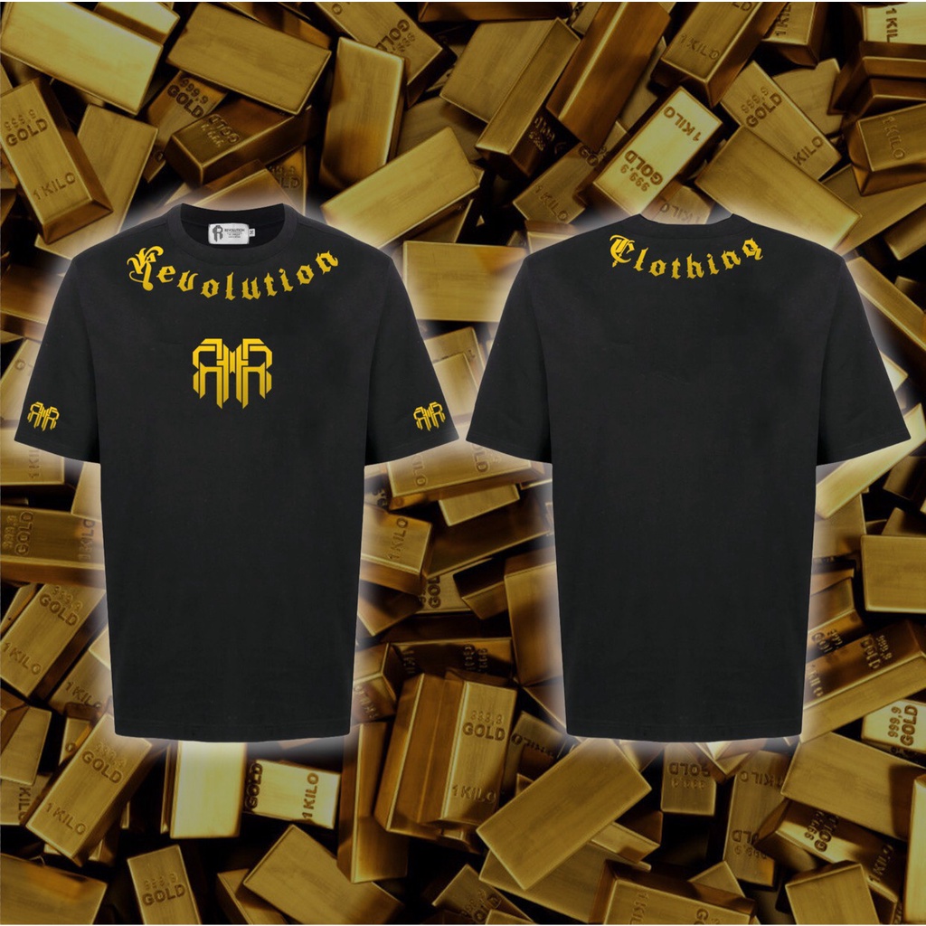 Áo Thun unisex nam nữ trơn Local Brand Revolution B.Double Logo cotton form rộng oversize nhiều màu phong cách Ulzzang