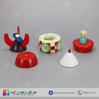 Đồ chơi gỗ Mô hình tên lửa - máy bay lắp ghép