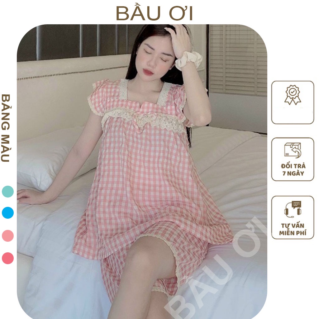 [BAUOI B06] BỘ LỬNG KẺ MÙA HÈ CHO MẸ BẦU VÀ SAU SINH, SÁT NÁCH MÁT MẺ CHO MẸ MÀU SẮC NHẸ NHÀNG, QUẦN ÁO BẦU ĐẸP