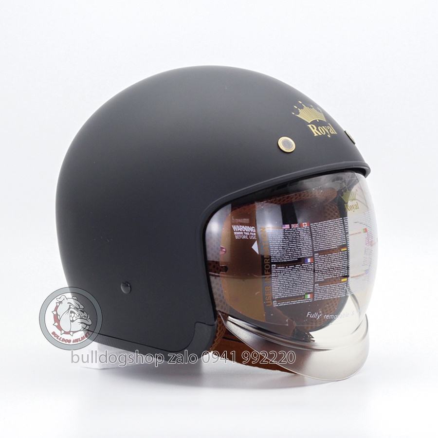 Mũ bảo hiểm 3/4 kính âm Royal M139 - bảo hành 12 tháng