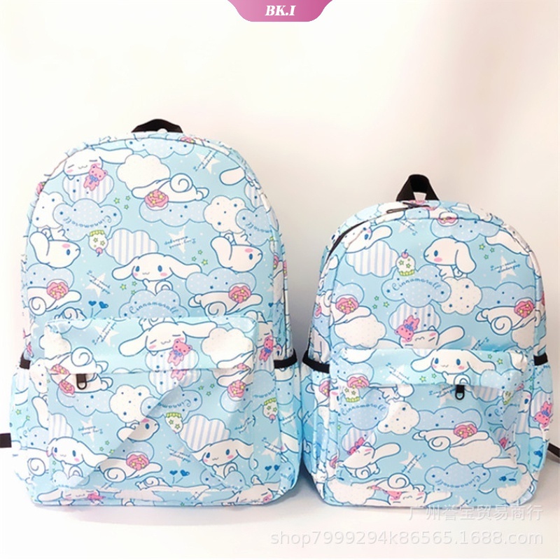 SANRIO Ba Lô Canvas In Hình Hello Kitty Cinnamoroll My Melody Dễ Thương Cho Nữ