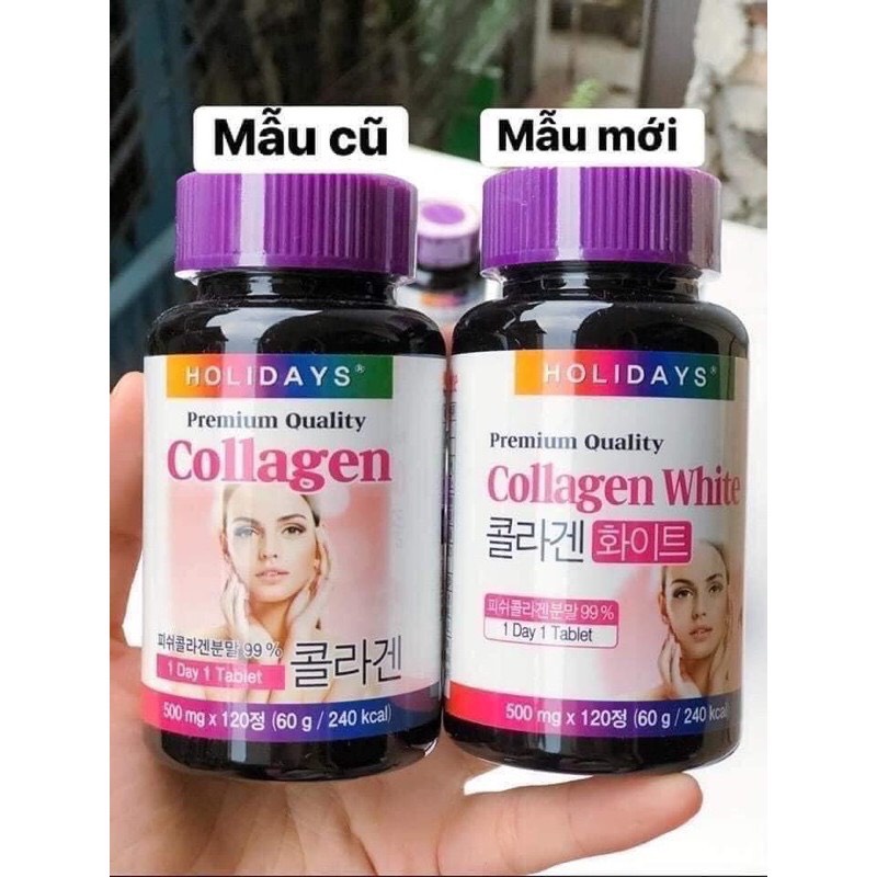 Collagen trắng da, viên uống trắng da, collagen đẹp da Collagen Holidays White Premium 120 viên  DATE 2024