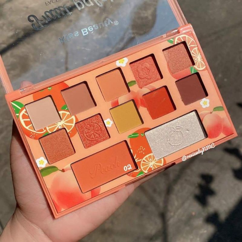 Bảng Phấn Mắt 3in1 KISS BEAUTY Fruit Palette