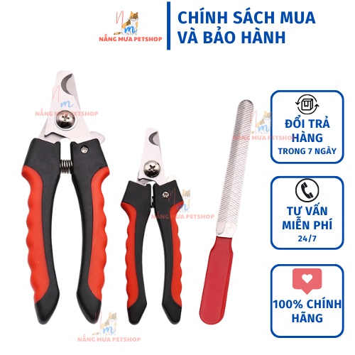 Kìm cắt móng chó mèo - Bộ kìm bấm móng kèm dũa cho chó mèo