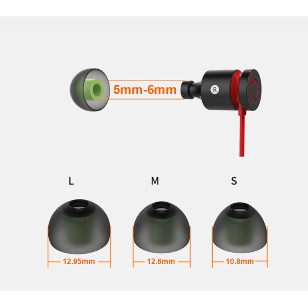 Combo 6 cặp núm newbee dành cho tai nghe ( 3 cặp bọt biển, 3 cặp cao su )