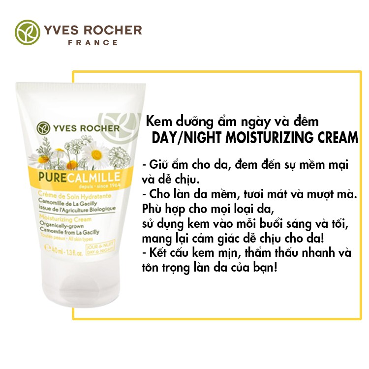 Kem Dưỡng Ẩm Ngày Và Đêm Yves Rocher Day And Night Moisturizing Cream 40ml