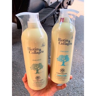 combo gội & xã biotin (vàng) 1000ml