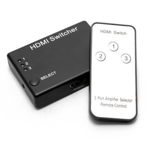 Bộ Hub Gộp 3 HDMI vào 1 HDMI có remote