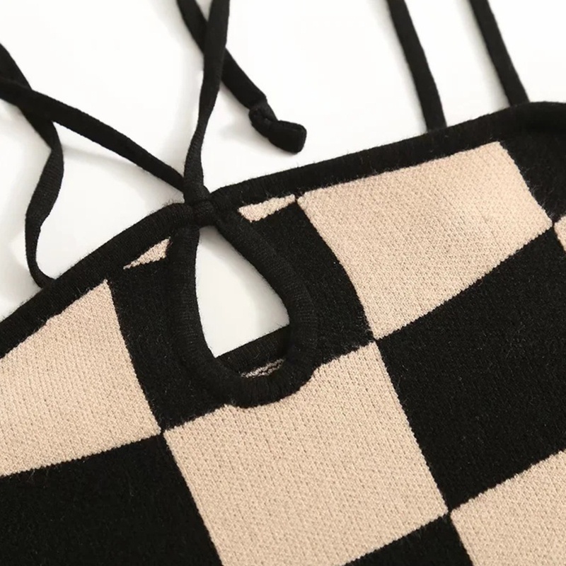 Đầm Ngắn Ôm Dáng Họa Tiết Kẻ Sọc Đen Trắng Quyến Rũ Cho Nữ