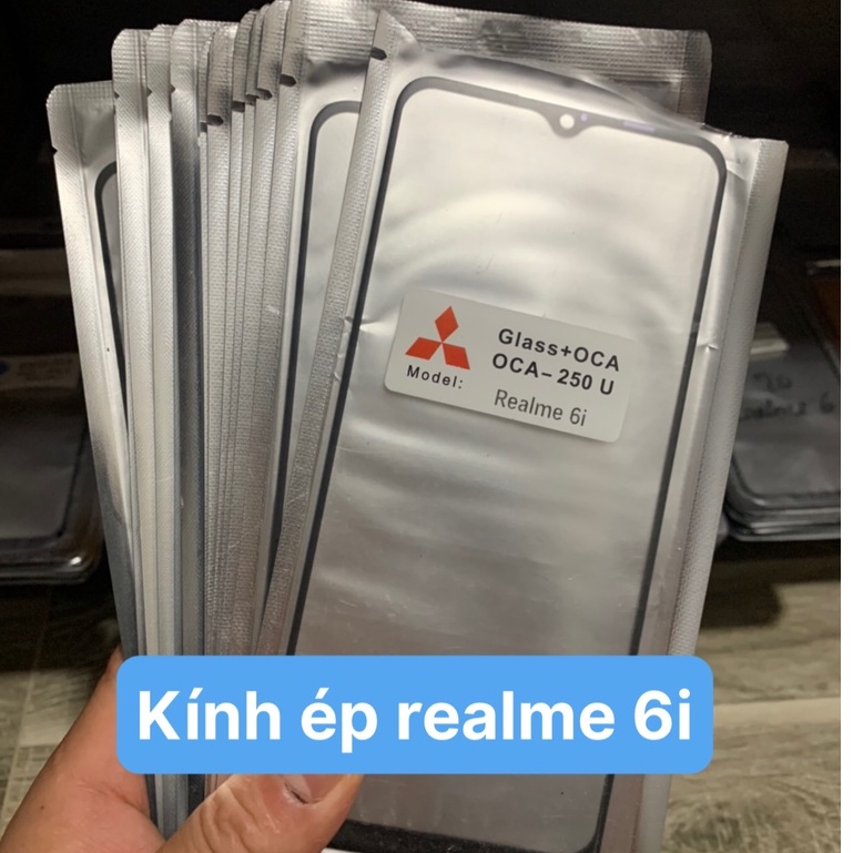 kính ép liền keo điện thoại oppo Realme C3 / realme C3i / realme 5 / 5i / 5s / realme 6i / A3, A5 / A9 2020
