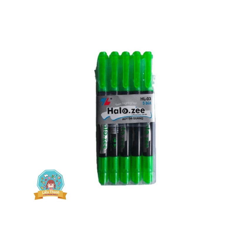 Vĩ 5 hộp Bút dạ Quang HL-03