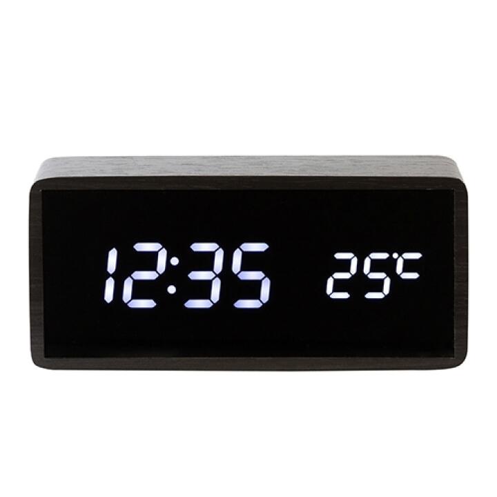 Đồng Hồ Để Bàn Báo Thời Gian ARTBOX Hàn Quốc Bề Mặt Tráng Gương Khung Gỗ Màu Nâu