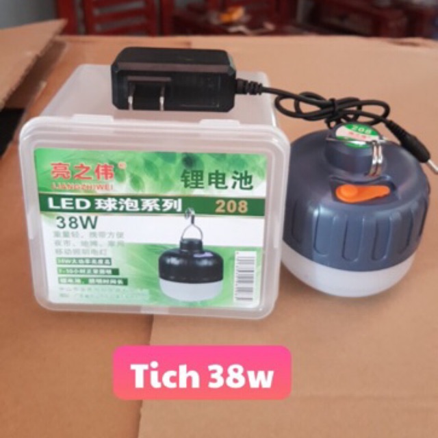 Bóng tích điện LED 38w-180w-200w (kèm sạc)