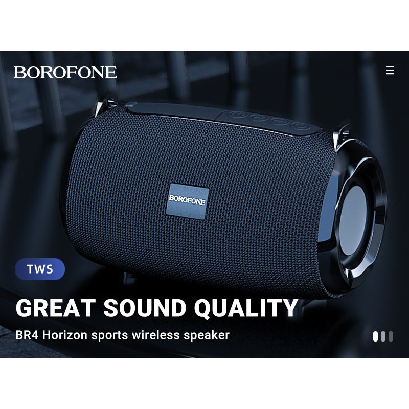 Loa BlueTooth BOROFONE BR4, Bluetooth 5.0, Nghe Nhạc, Âm thanh cực hay, Gọi Điện, Màu Ngẫu Nhiên.