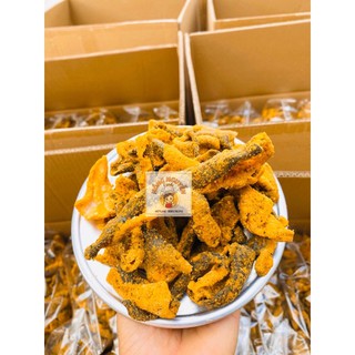 Ăn vặt - da cá lắc trứng muối singapore - lon pet 250gr