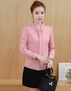 ÁO SƠ MI CỘT NƠ CỔ TIM