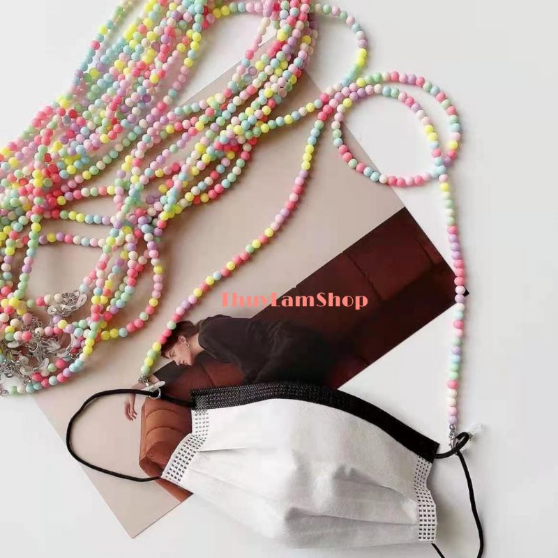 Dây đeo trang trí khẩu trang, kính mắt chống trượt dễ thương tiện dụng
