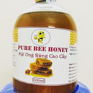 Nửa lít mật ong rừng chuẩn xịn, mùi thơm đặc trưng của các loại hoa rừng.