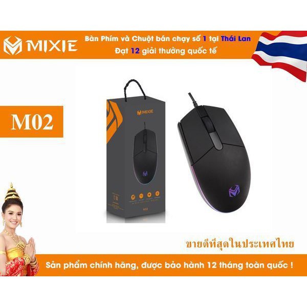 CHUỘT USB MIXIE M02 CÓ 3 PHÍM BẤM