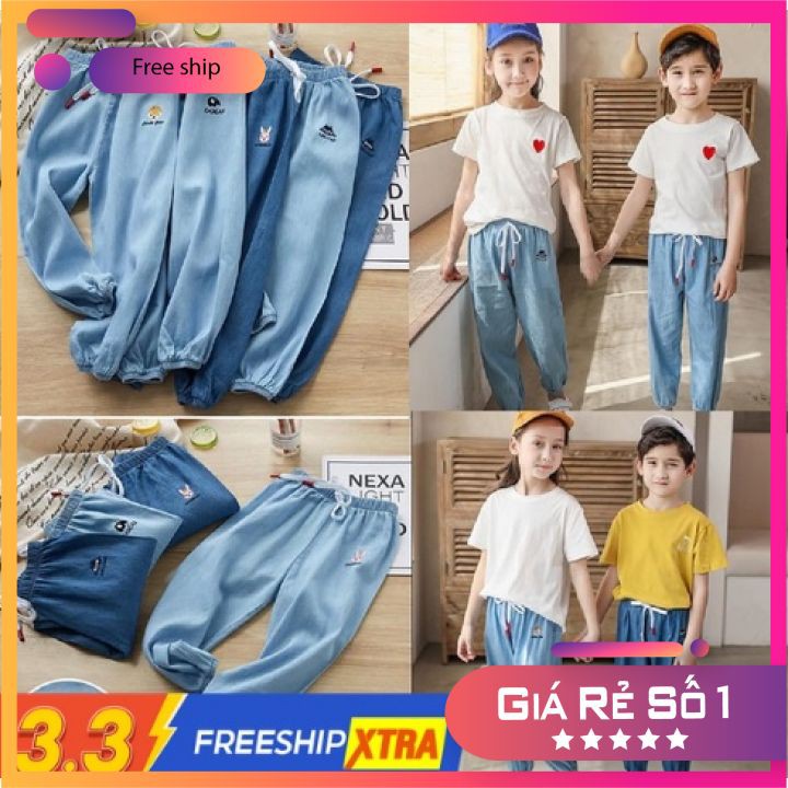 [15-17kg] Quần bò giấy họa tiết cho bé