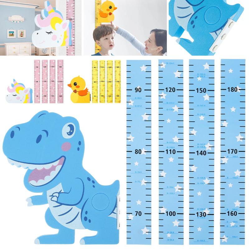 Thước Đo Chiều Cao Từ Tính Gắn Tường Hình Hoạt Hình 65cm-185cm Dành Cho Bé Trai Và Bé Gái