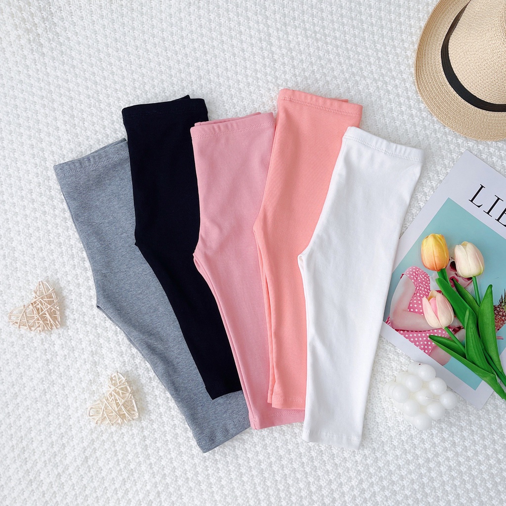 [SALE] Quần Legging Cho Bé KIMCHIBABY Gái Vải Cotton Mềm Mại Cho Bé Đi Học, Đi Chơi Cực Tiện Lợi LGD2201