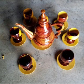 Bộ bình trà gỗ cẩm