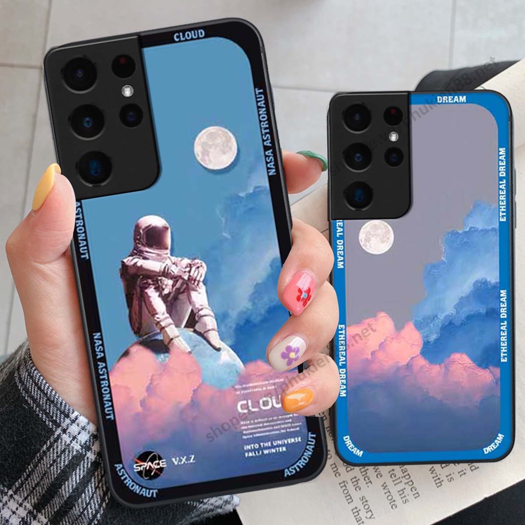 Ốp Samsung S21 Ultra hình vũ trụ, mountain, cloud phong cách cá tính