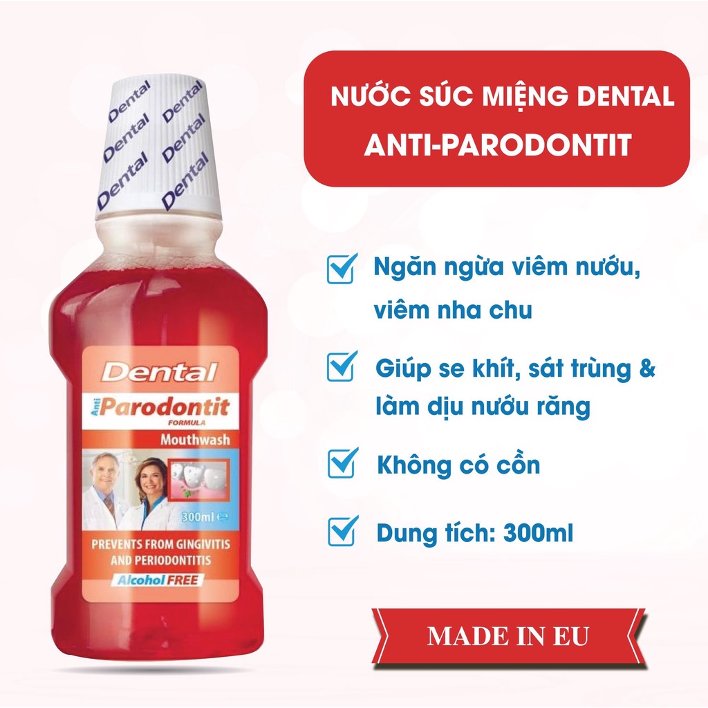 Nước súc miệng người lớn Dental EU