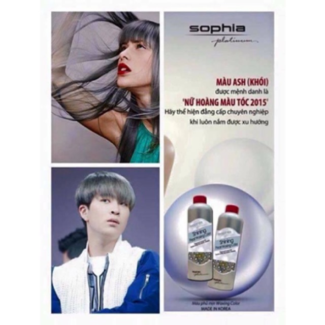 MÀU XÁM PHỦ MỊN SOPHIA PLATINUM 530ML