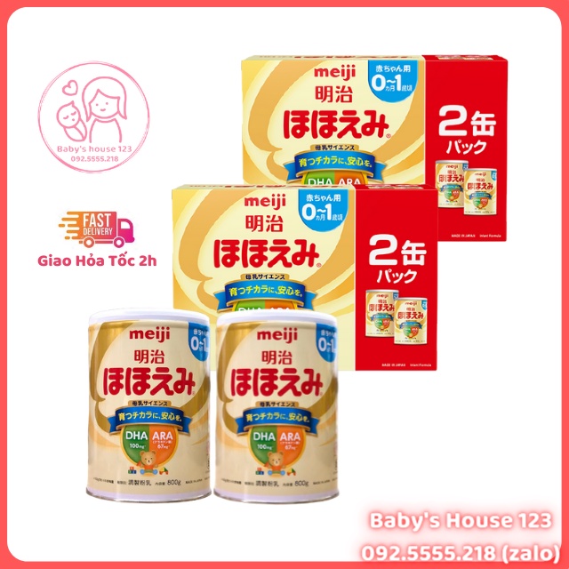 Combo 4 Hộp Sữa Meiji Số 0 Nội Địa Nhật - ( 800gr x 4 Hộp)