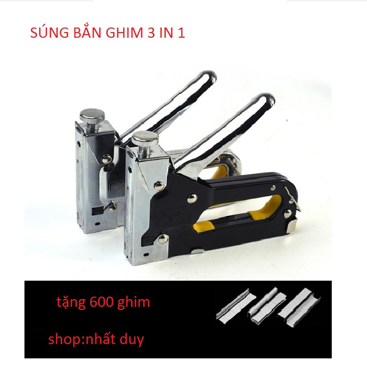 Máy bắn đinh ghim 3 trong 1 +tặng 2 hộp ghim