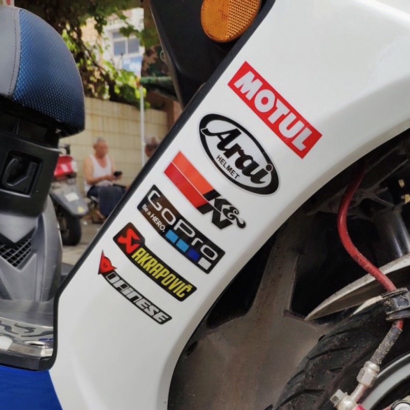 Tem Decal Sticker Logo hãng đồ chơi xe phản quang chất liệu PVC chống thấm dán trang trí xe, mũ bảo hiểm, vali, laptop