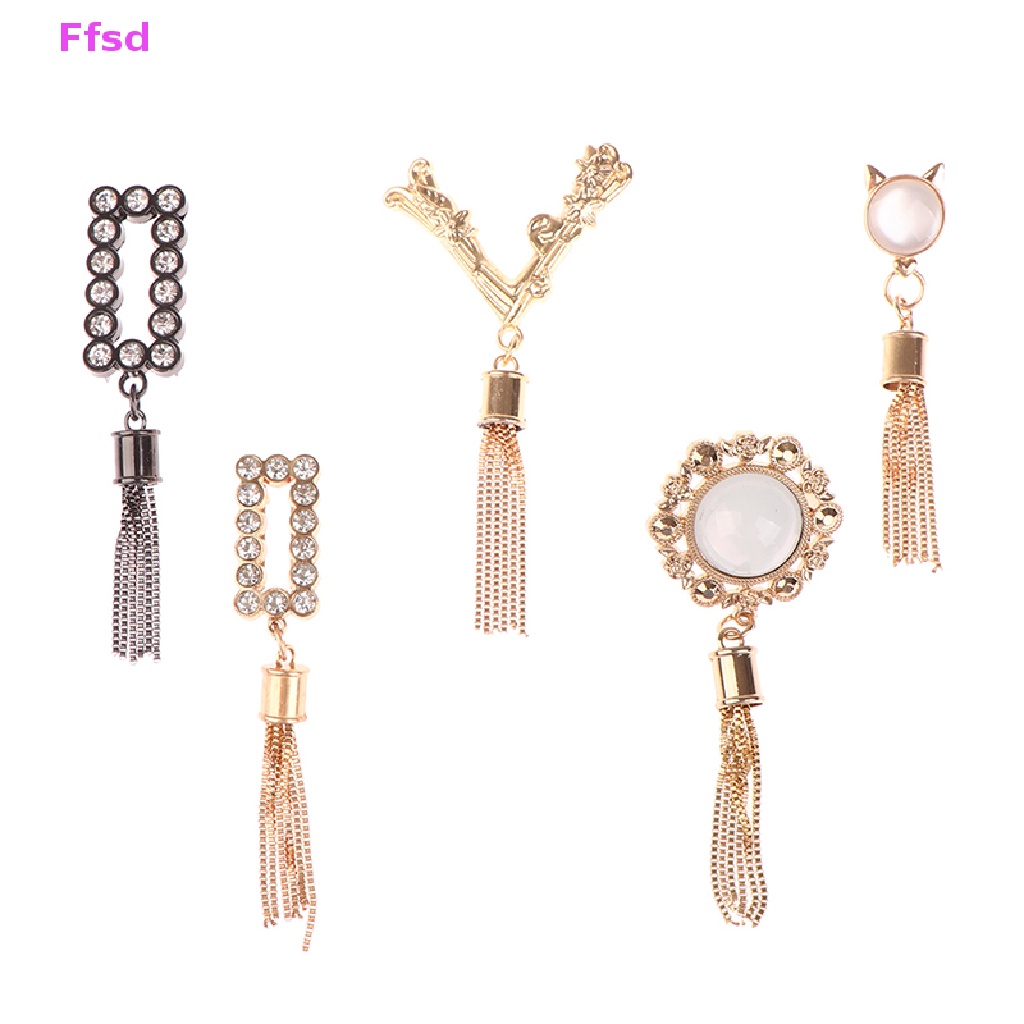 {Ffsd} Mặt Dây Tua Rua Kim Loại Tinh Tế Tự Làm Túi Xách / Mũ Trang Trí Thủ Công DIY